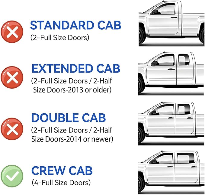 Window Rain Guards for 2019-2025 Dodge Ram 1500 Crew Cab(New Body Style), Tape-on Window Visors Wind Deflectors Shade Vent Sun Visors Rain Shields 2020 2021 2022 2023 2024, 4PCS