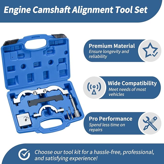 Turbo Engine Timing Tool Kit Engine Camshaft Alignment Tool Set Fits for 1.0 1.2 1.4L Chevy Cruze Aveo Orlando Vauxhall Opel