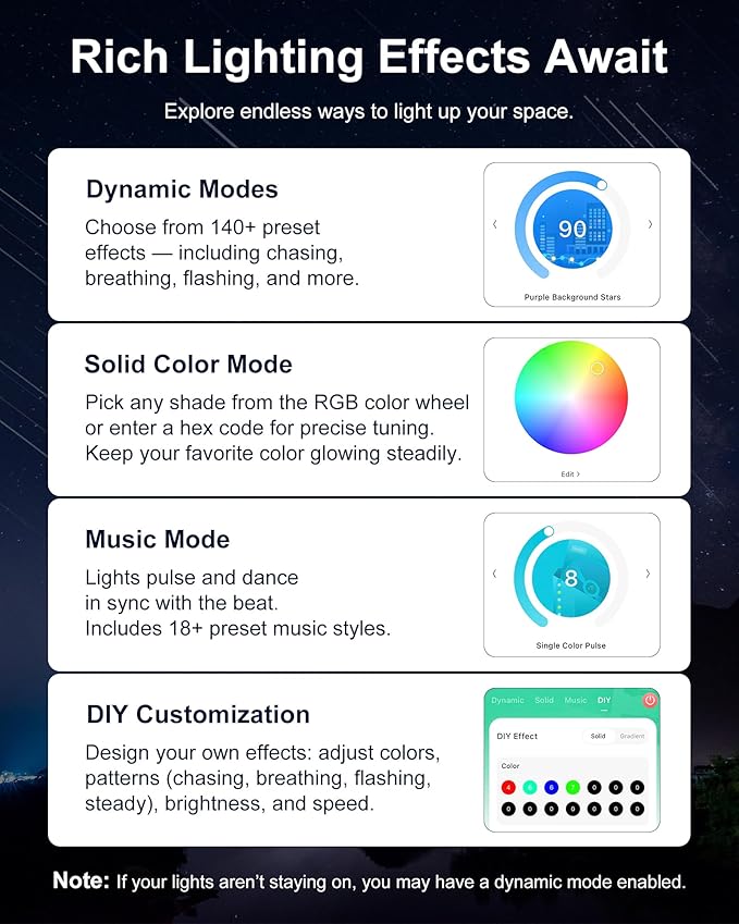 Nexillumi Permanent Outdoor Lights for House, 100ft Smart RGB Outside Lights with 72 Scene Modes, IP68 Waterproof Eaves Lighting for Christmas All Holiday Decorations