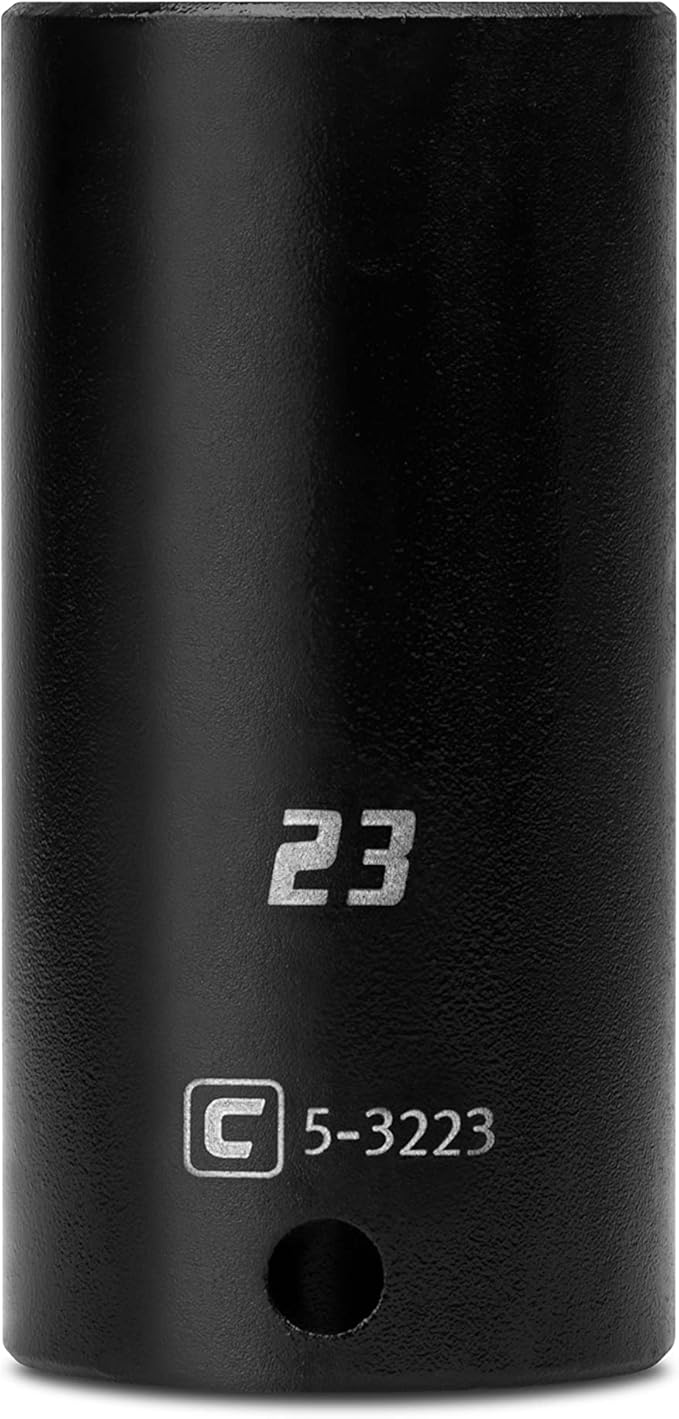 Capri Tools Deep Impact Socket, 3/8-Inch Drive, 6-Point, Metric (23 mm)