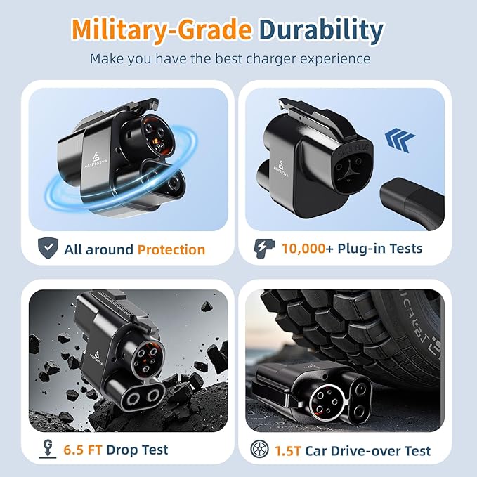 2025 Tesla Supercharger to CCS1 Adapter (Latest Version) - 1000V/500A Fast Charging | NACS to CCS Compatible with Select EVs, Compact & Portable Design
