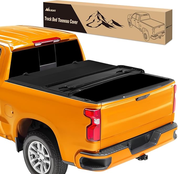 Nilight Soft Tri-fold Truck Bed Tonneau Cover Compatible with Chevy Colorado/GMC Canyon 2015 2016 2017 2018 2019 2020 2021 2022 2023 2024 2025-5.2ft