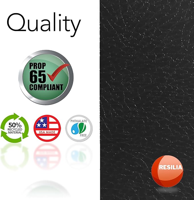 RESILIA Work Bench Mat - 23.5" X 71.5" X 0.06" Scratch-Resistant PVC Mats - Protect Your Workbench, Table, or Tool Station from Painting, Woodworking, Crafting, Building, & More, Black, Made in USA