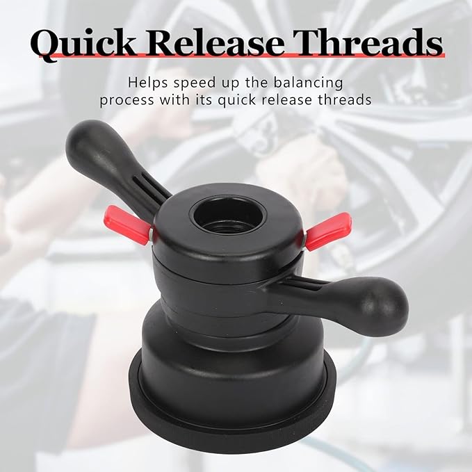 Auto Tire Balancer, Tire Release Black Plastic 3 Diameters Tire Change Nut Tire Change Wheel Balancer Wheel Balancer Part Accessories Replacement Tool (Inner Diameter 36mm, Pitch 3mm)