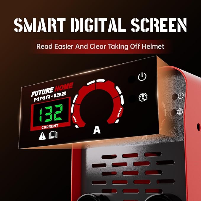 120Amp ARC Welder 110V Stick/Inverter Welding Machine 2-in-1, Adjustable Current 20-120A, Large LED Digital Display, IGBT Inverter, MMA-132
