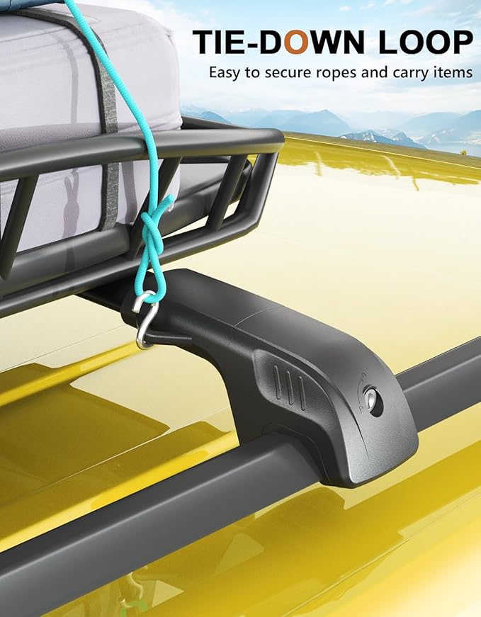 300lbs Lockable Roof Rack Cross Bars Compatible with Subaru Crosstrek Wilderness 2024 2025 2026 with Raised Side Rails, Heavy Duty Aluminum Roof Rails Crossbars Rooftop Luggage