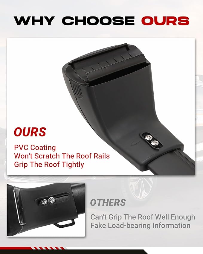 Nextgen Roof Rack Cross Bars for Hyundai Tucson 2022-2026 SEL N Line Limited NX4 Blue Hybrid XRT SE with Side Rails Lockable Crossbars Surfboards Kayaks Canoe Luggage