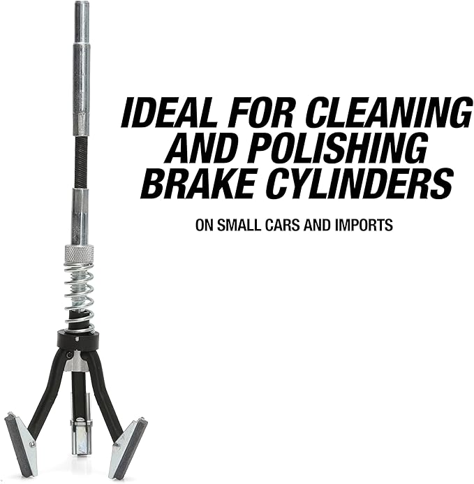 OEMTOOLS 25028 Adjustable Brake Cylinder Hone, Perfect for Brake Repair and Engine Cylinder Honing, Medium Grit Honing Tool for Smooth Finishes, Compatible with a Wide Range of Cylinder Sizes
