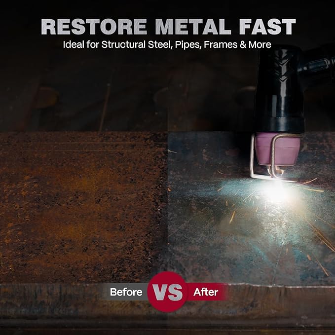 ARCCAPTAIN iControl CUT55 Prolux Plasma Cutter Machine, [APP Control] 55 Amp Non-Touch Pilot Arc, 120V/240V, Upgraded LED Display, Expanded Metal, Rust Removal, Air Pressure Detection for Home DIY