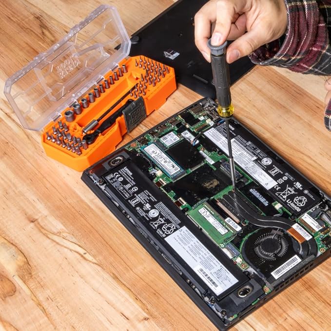 Klein Tools 80177 MODbox Ratcheting Driver Set with MODbox Case Adapter, Modular Tool System Side Rail Attachment, 65 Piece