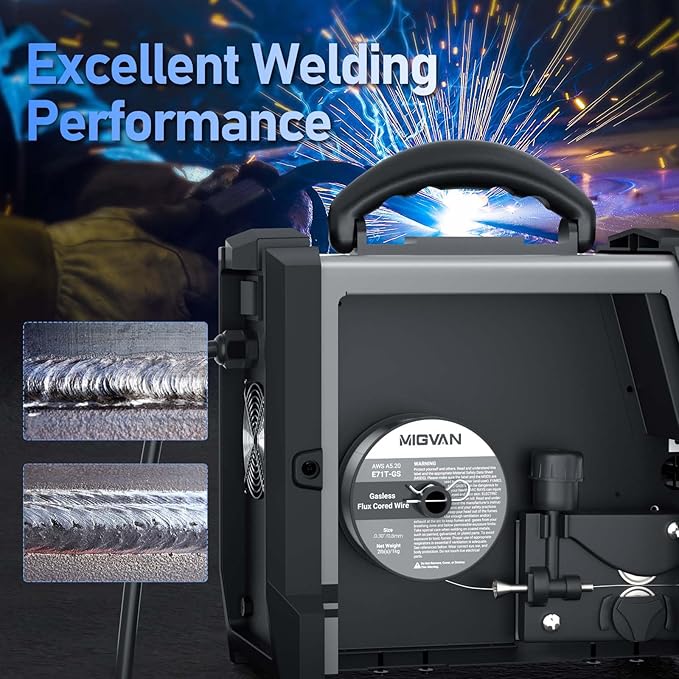 2-Pack Flux Core Welding Wire .030, Gasless Mig Welding Welder Wire E71T-GS, 2lb Each, Strong Spool wire fed, Self-shielded Mild Steel Compatible With Lincoln Miller Forney Harbor Welders