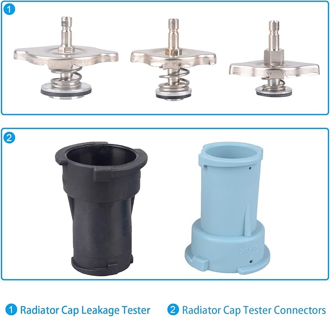 DAYUAN 28pcs Universal Radiator Pressure Tester Kit, coolant Pressure Tester Set coolant Vacuum Refill Tool for Cooling System (Red)