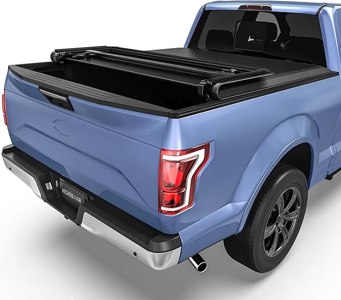 Soft Tri-fold Tonneau Cover Fit for Ford F-150 F150 2015-2025, Fleetside 5.5 Ft Bed
