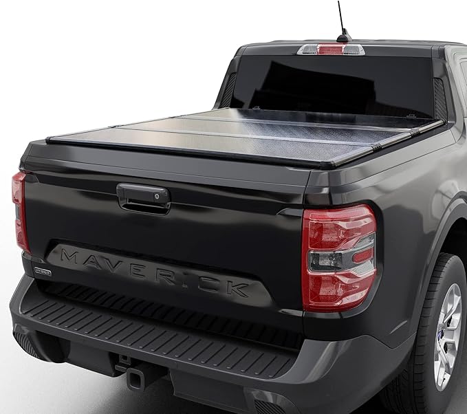 Hard Folding Truck Bed Tonneau Cover|CFHT-037|Fits 2022-2026 Ford Maverick 4' 6" Bed (54.4")