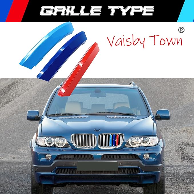 Automotive Grille Inserts for BMW X5 E53 2004-2006 (7 Grilles),Front Grill Accessories