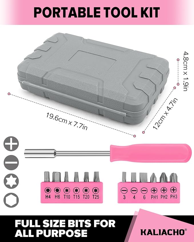 24pcs Home DIY Tool Kit for Household, Office & Garage - General Repair Small Hand Tool Set with Storage Case