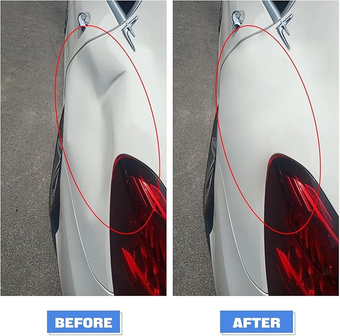 Car Dent Removal Rod Tools,Paintless Dent Repair Kit with 3 Pcs Stainless Steel Rods and 22Pcs Tips,Dent Repair Rods for Car Dents Door Dings and Hail Damage Removal