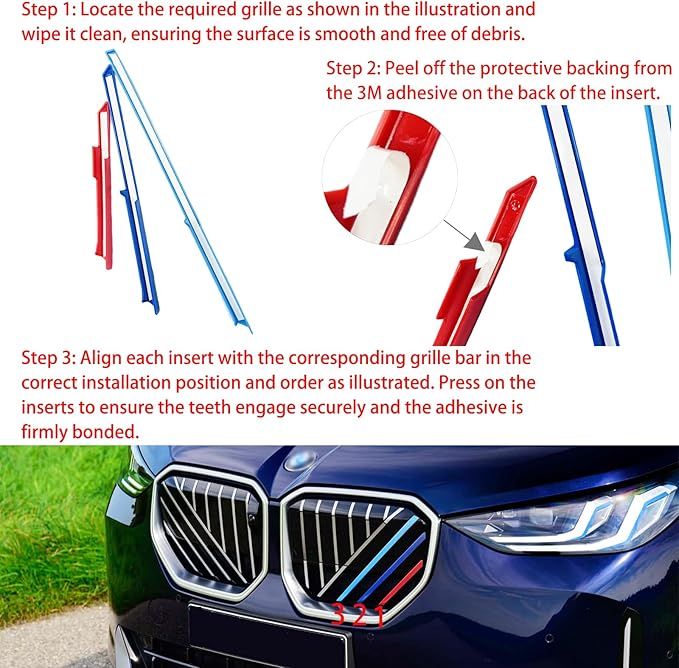Automotive Grille Inserts for BMW X3 2026 2025 (NOT for X3 M50 xDrive),Front Grill Accessories