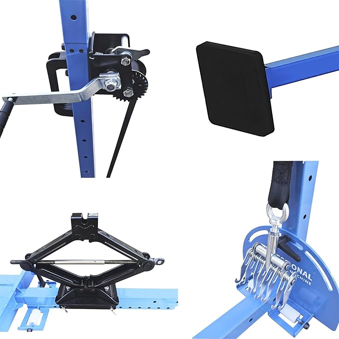 Car Dent Puller Tower - 1760lb (800 kg) Pulling Force, 3 in 1 Car Sheet Metal Pull Systems Repair Tower Car Dent Pull Lever Bar Car Body Stretch Repair Tools