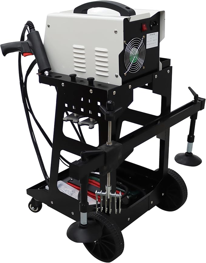 TECHTONGDA Stud Weld Dent Puller Repair Removal Kit for Aluminum Auto Body Dent Puller for Cars Sheet Metal Repair with Shelf 220V