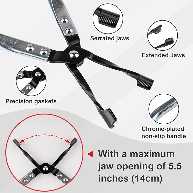 11PCS Valve Seal Removal Tool Disassembly Pliers, Equipped with a Variety of Socket Sizes, Fits Most Engine Valves