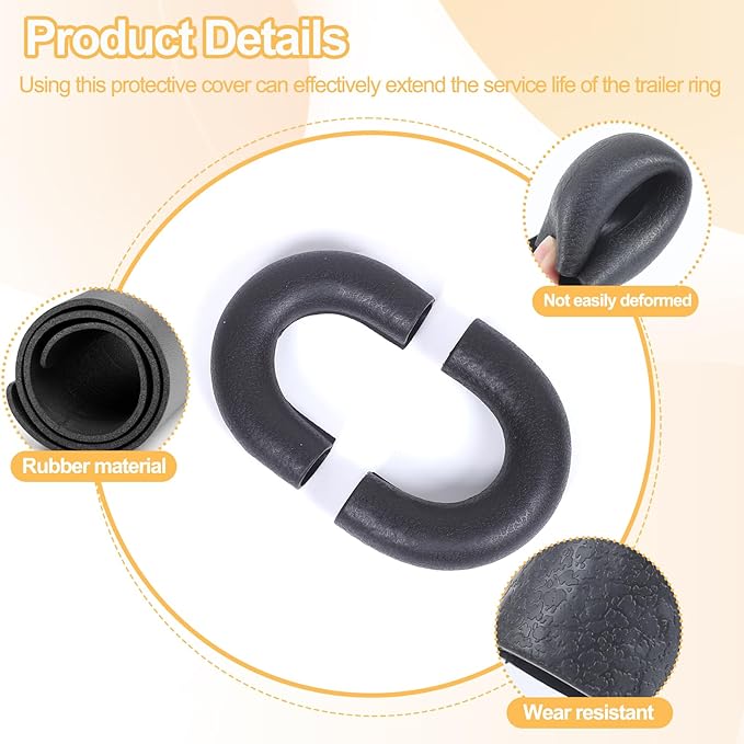 Car Tow Hook Protective Cover Compatible with Ford Ranger 2023-2025 Rubber Front Bumper Tow Ring Pull Ring Protective Case Trailer Pull Ring Trim Cover Exterior Accessories Tow Hook Covers (Black)