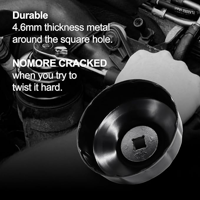 76 mm x 12 flutes Oil Filter Wrench Removal tool Compatible with BMW MOTORCYCLE K100 K75 R1100