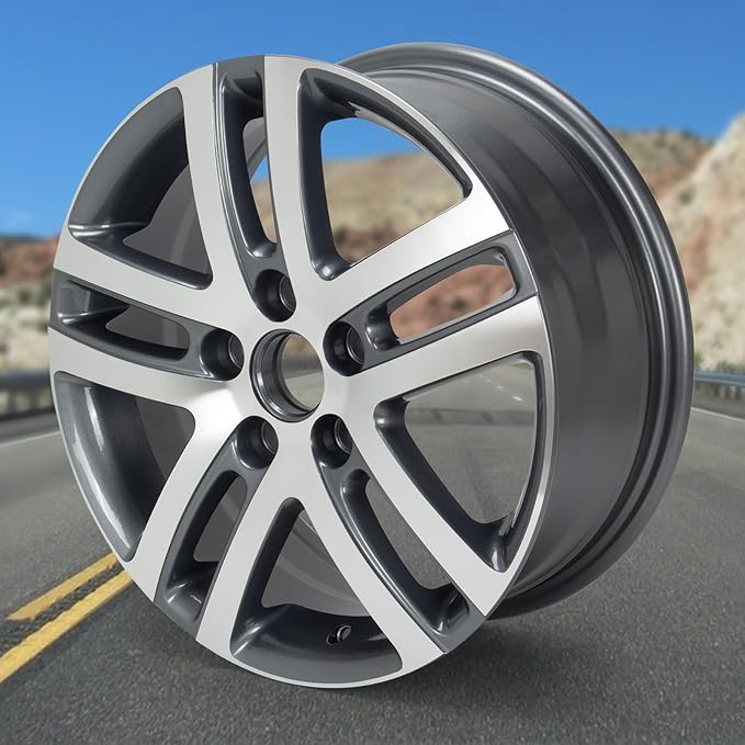16'' x 6.5'' Aluminum Alloy Replacement for OE Wheel Rim Compatible with Jetta 2005-2018 - Direct Fit, 2 Sets