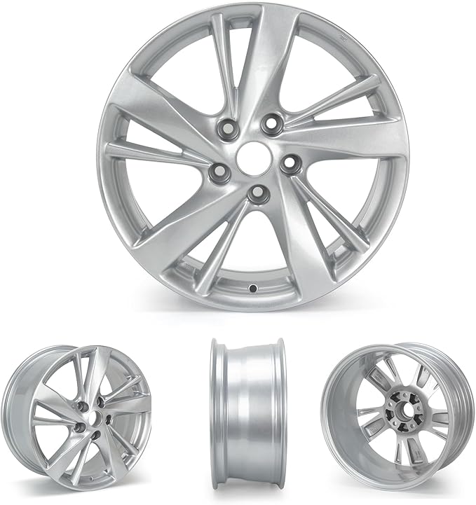 New 17''x7.5'' Aluminum Alloy Replacement for OE Wheel Rim Compatible with Nissan-Altima 2013-2016,Silver, 62593,PCD 5x114.3