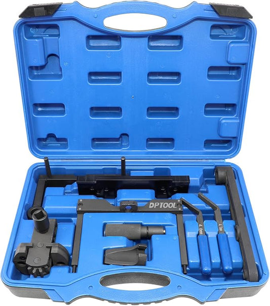 DPTOOL Engine Camshaft Timing Tool Kit Compatible with Detroit Diesel DD13 DD15 DD16 Engine TDC Locating Pin Brake Adjustment Tool Barring Tool Fuel Line Socket Replace W47058090900 W470589104000