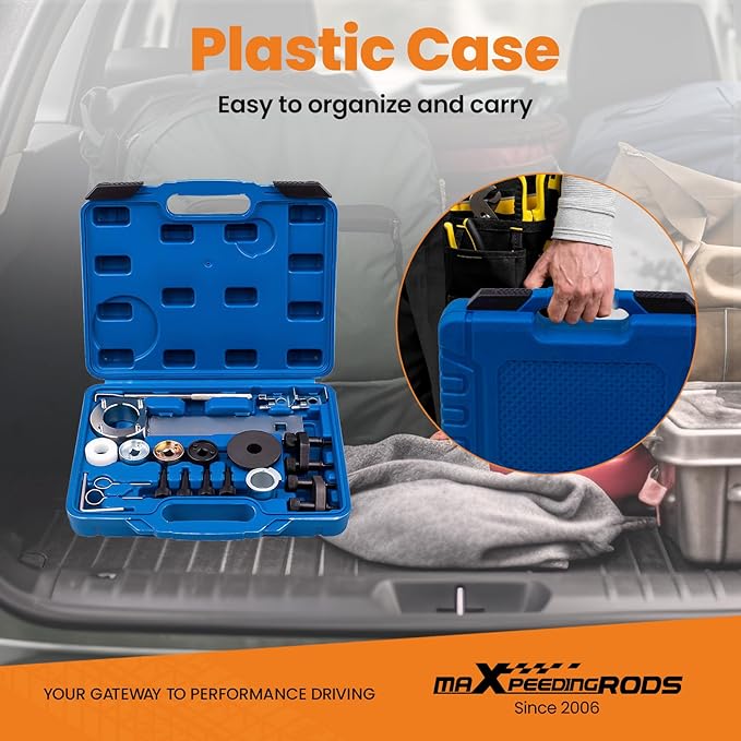 maXpeedingrods Engine Camshaft Crankshaft Timing Tool Kit EA888 1.8 2.0 TSI/TFSI for Audi for Volkswagen for Skoda T10352 T40196 T40271 T10368 T10354 T10355 T10060A T40011 T40098 T40267, 19 Pcs