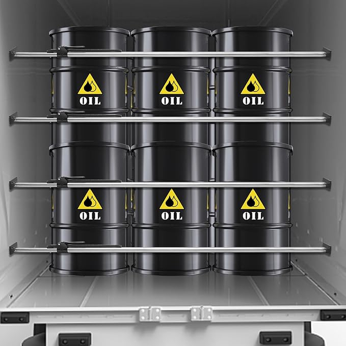 VEVOR Cargo Bar, Ratcheting Cargo Bar Adjustable from 89" to 104", Heavy-duty Steel Cargo Stabilizer Bar with 309 lbs Capacity, Truck Bed Load Bar for Pickup Truck Bed, Trailer, Semi Trailer (4 pcs)