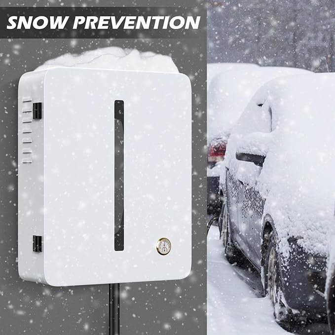 Charger Station Box Compatible with Tesla Gen 3 Wall Connector and ChargePoint EV Charger, Cable Organizer Holder Lock Cover Outdoor Rainproof, Snowproof, Dustproof, Theftproof, Rustproof