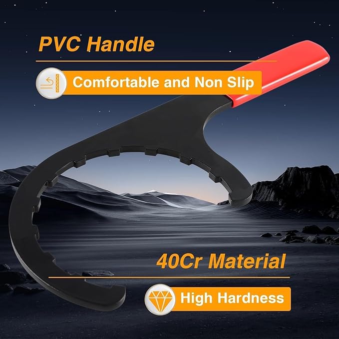 Diesel Fuel Filter Wrench, Oil Filter Removal Tool, Filter Water Separator Wrench (4.6 Inch) Compatible with Paccar, Kenworth, Peterbilt & Cummins Diesels Replace# 61060