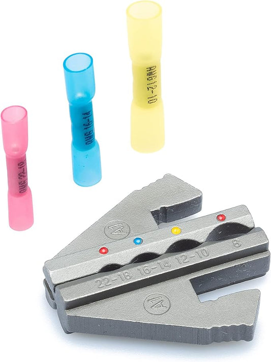 Wirefy Heat Shrink Butt Connector Crimping Die 22-8 AWG | Replacement Die for Wirefy Ratcheting Crimping Tool | Precision Die for Marine, Automotive & Industrial Electrical Connectors