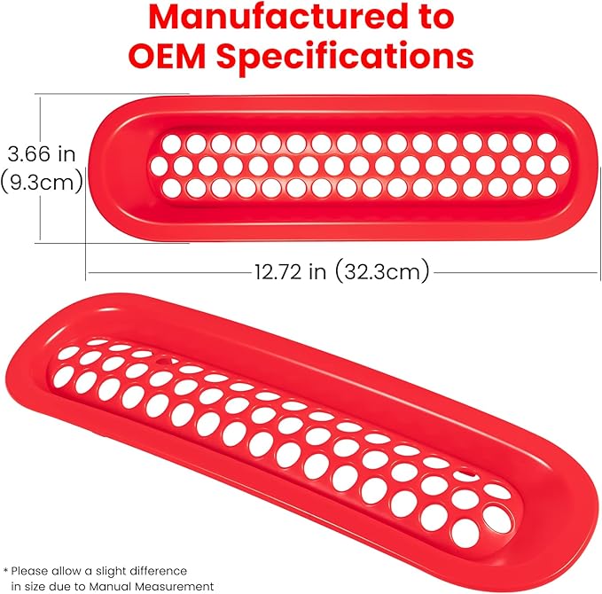 7PCS Front Grill Mesh Inserts for Jeep Wrangler JK JKU Unlimited 2007 2008 2009 2010 2011 2012 2013 2014 2015 2016 2017 2018 Grille Guard Cover Trim Clip-in Exterior Accessories (Matte Red)