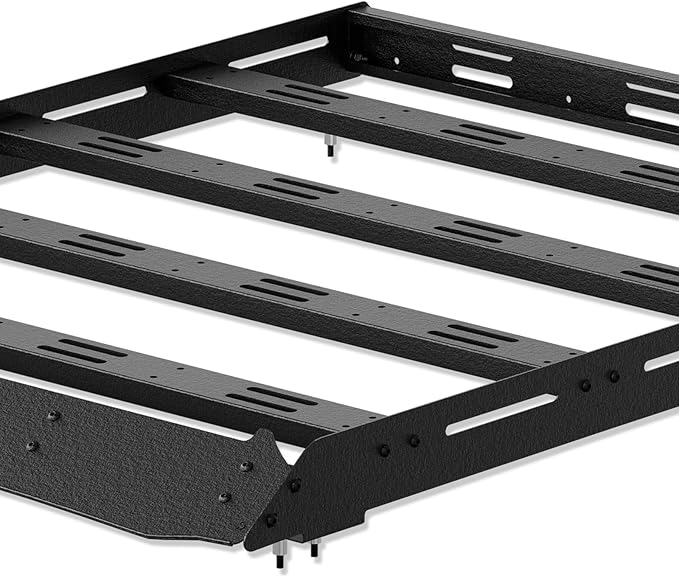 3/4-Length Roof Rack Cargo Basket Compatible with 2010-2024 Toyota 4Runner 5th Gen Cargo Carrier, Streamlined Heavy-Duty Overland Rooftop Luggage Storage Holder Cargo Racks, 350 LBS Capacity