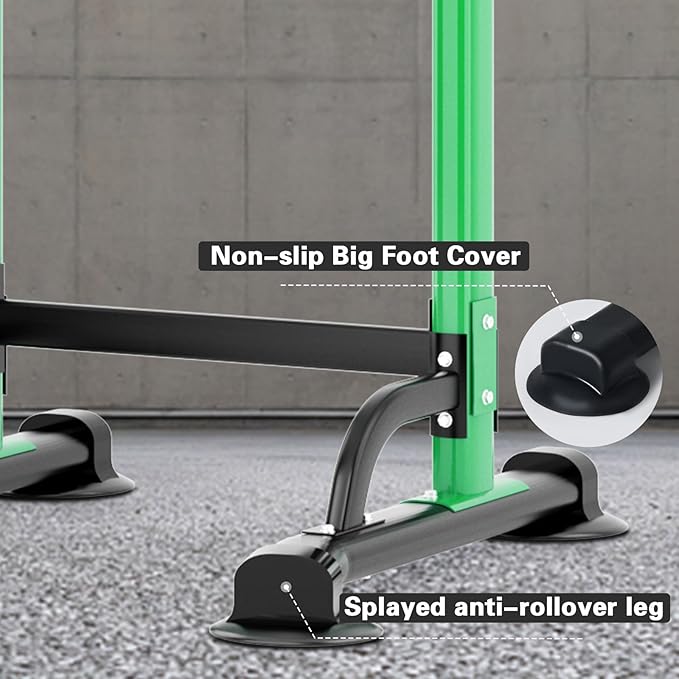 soges Power Tower Pull Up Bar Station, Free Standing Pull Up Rack Dip Station for Home Gym, Height Adjustable Home Strength Training Fitness Workout Equipment