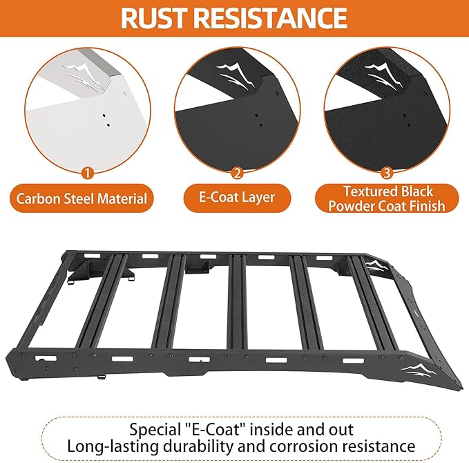 Hooke Road Crosstrek Roof Rack Aluminum Cross Bars for 2013-2017 Subaru XV Crosstrek, 330 LBS Load Capacity Rooftop Cargo Basket, Luggage Carrier Rails for Overlanding Trip Gear