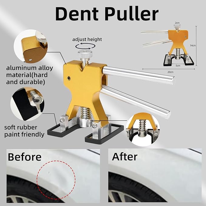 150pcs/set Paintless Dent Removal Kit for Car,Auto Body Repair Tool Dent Removal Tools, Hail Damage Repair Tools Bodywork Dings Dent Puller Remover kit