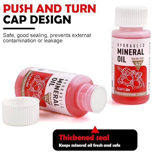 High Performance Mineral Oil Brake Fluid 120ml for Shimano, Tektro and TRP Hydraulic Disc Brakes