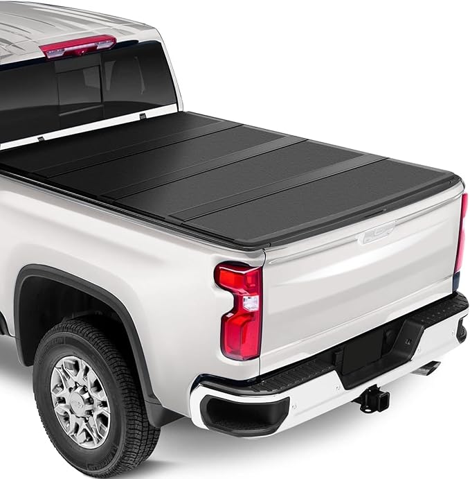 Hard Quad-Fold Tonneau Cover Truck Bed Fits 2004-2014 Ford F-150 and 2006-2014 Lincoln Mark LT Styleside (Not for Flareside) 5.5FT(66") Bed