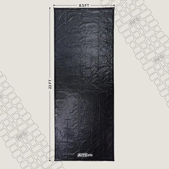 AutoFloorGuard Heavy-Duty Garage Containment Floor Mat for Extra-Large Vehicles, 8’6″x22′