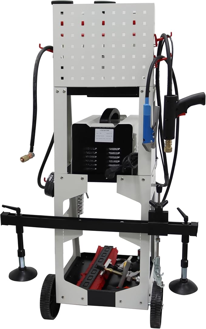 TECHTONGDA Spot Welder Dent Puller Repair Removal Kit for Steel Auto Body Dent Puller for Cars Sheet Metal Repair with Shelf 220V