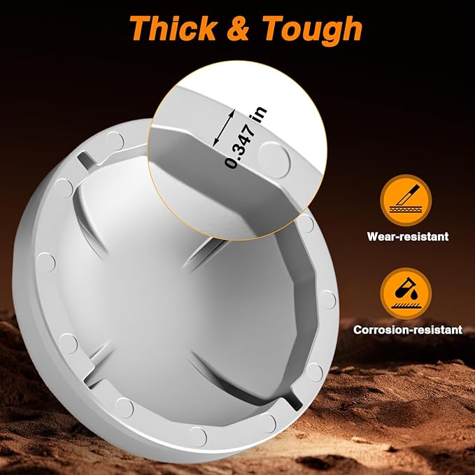 Upgraded 2-in-1 Oil Filter Wrench,86.5MM 16 Flutes Filter Cap Removal Tool with Four Tabs Compatible with BMW Volvo Ram 1500, Work with 3/8" Square Drive and 1" Hex Drive,Integrated Molding