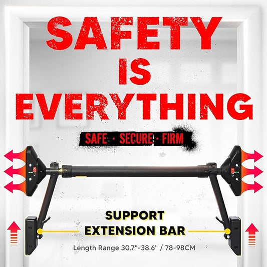 Pull Up Bar/Chin up bar Upper Body Workout Bar, Super load-bearing: Dual Security Locking, Two-way Support Fitness Strength Training Equipment