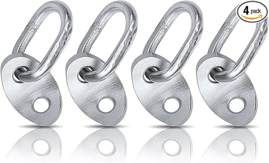 NOVINO 7100 Engine Lifting Bracket Set,5,500 lb Capacity Engine Lift Bracket Kit for Use with Load Levelers and Slings-4 Sets,Silver