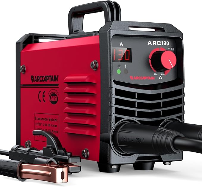ARCCAPTAIN Stick Welder 110V 130A Mini Welder, Portable MMA ARC Welder Machine for Just One Step, IGBT Inverter Welding Machine with Hot Start, Arc Force, Anti-Stick