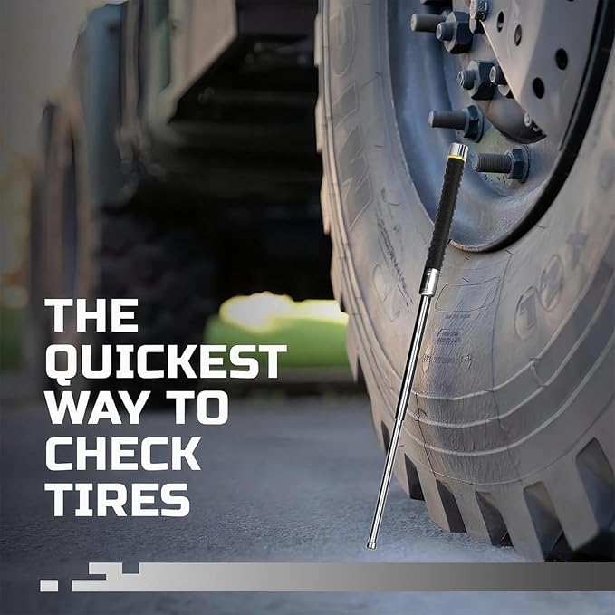 Multi-Functional Tire Thumper – Heavy Duty Universal Tire Tool, Solid Machined Construction, Self Defense Emergency Escape for Truckers & Outdoor Use