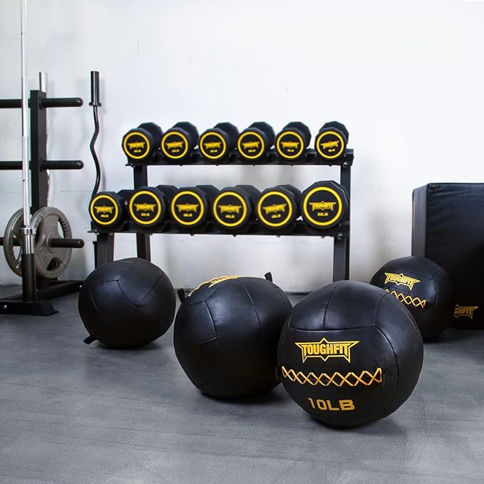 Soft Wall Ball - Medicine Ball Set for Cardio Fitness Exercise - Weighted Med Ball for Strength and Conditioning Exercises, Cross Training Lunge, and Partner Toss